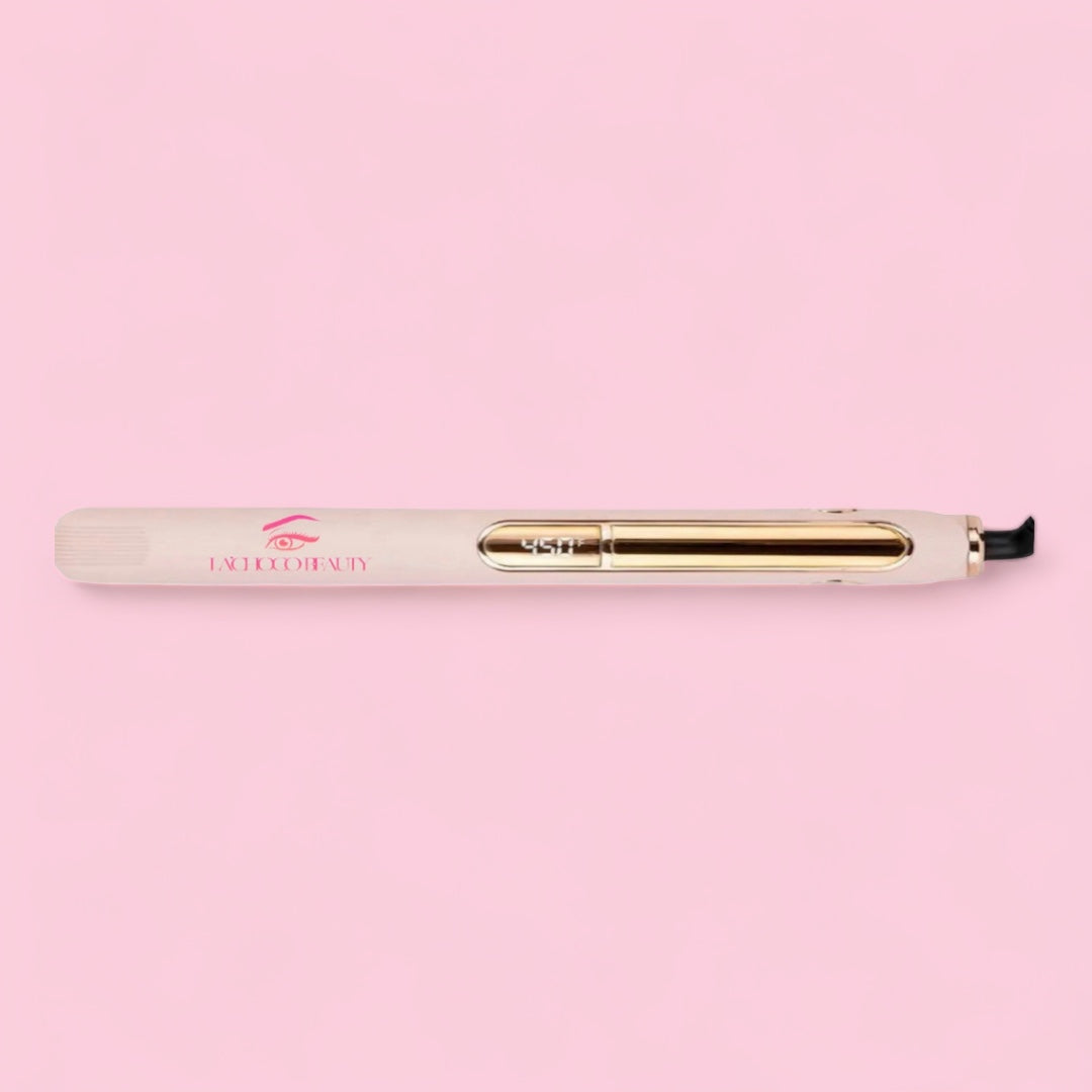 Titanium 1 INCH Pink & Gold Hair Straightener